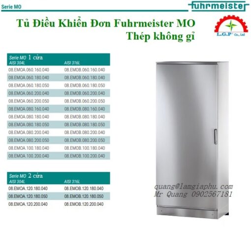 Tủ Điều Khiển 1 Cửa Fuhrmeister MO Thép không gỉ