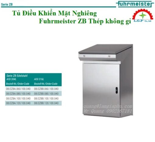 Tủ Điều Khiển Mặt Nghiêng Fuhrmeister ZB Thép không gỉ