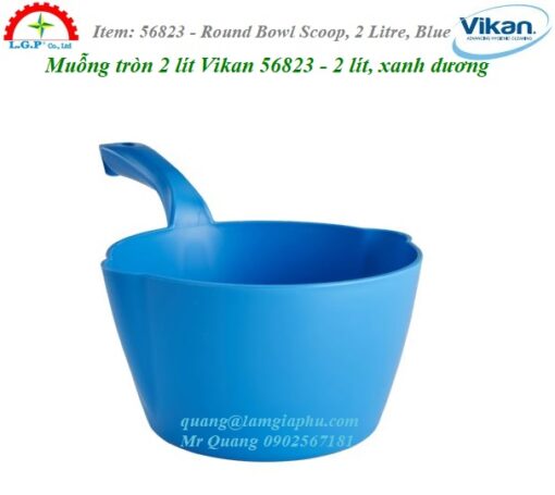 Muỗng Tròn 2 lít Vikan 56823 (xanh dương)