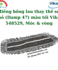 Miếng bông lau thay thế sợi nhỏ (Damp 47) màu tối Vikan 548529, Móc & vòng