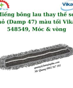 Miếng bông lau thay thế sợi nhỏ (Damp 47) màu tối Vikan 548549, Móc & vòng