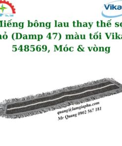 Miếng bông lau thay thế sợi nhỏ (Damp 47) màu tối Vikan 548569, Móc & vòng