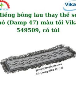 Miếng bông lau thay thế sợi nhỏ (Damp 47) màu tối Vikan 549509, có túi