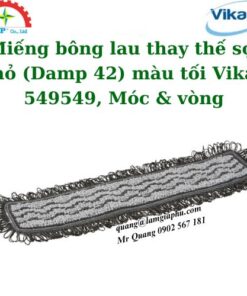 Miếng bông lau thay thế sợi nhỏ (Damp 42) màu tối Vikan 549549, Móc & vòng