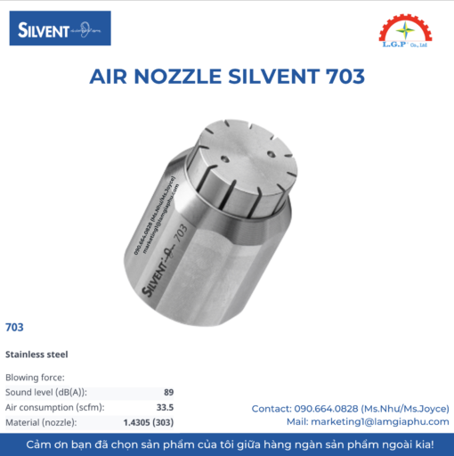 VÒI PHUN KHÍ - SILVENT 703