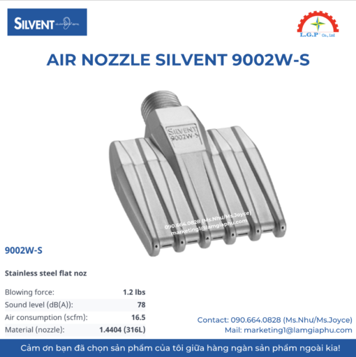 VÒI PHUN KHÍ - SILVENT 9002W-S
