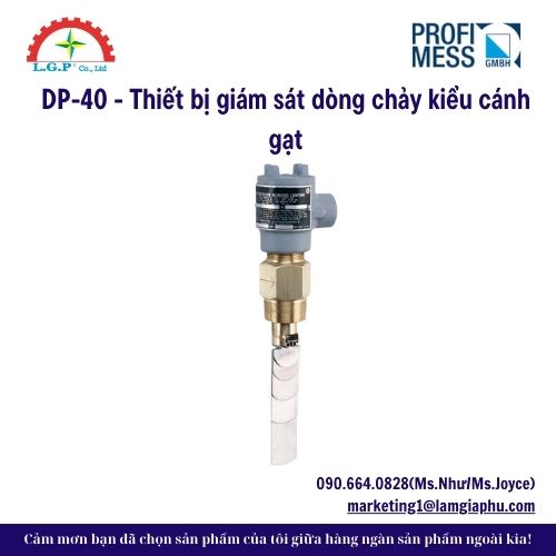 DP-40 - Thiết bị giám sát dòng chảy kiểu cánh gạt