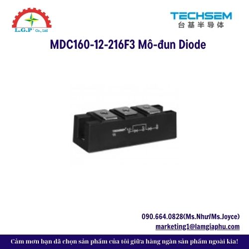 MDC160-12-216F3 Mô-đun Diode