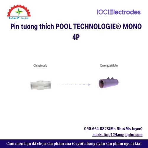 Pin tương thích POOL TECHNOLOGIE® MONO 4P