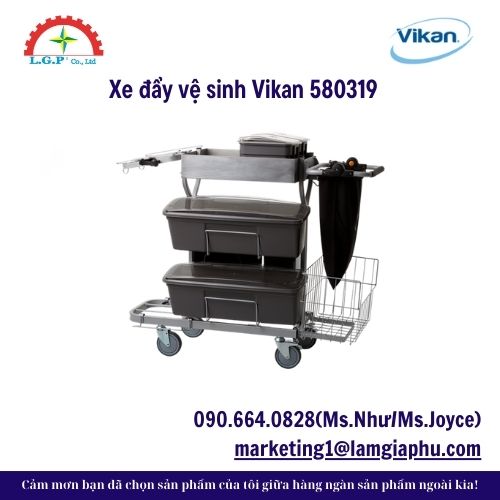 Xe đẩy vệ sinh Vikan 580319 