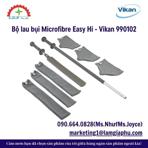 Bộ lau bụi Microfibre Easy Hi - Vikan 990102