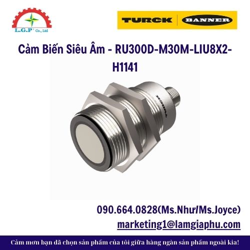 Cảm Biến Siêu Âm - RU300D-M30M-LIU8X2-H1141