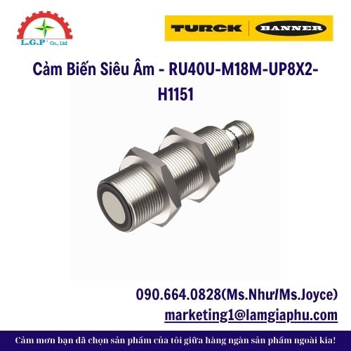 Cảm Biến Siêu Âm - RU40U-M18M-UP8X2-H1151