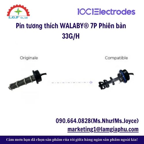 Pin tương thích WALABY® 7P Phiên bản 33G/H