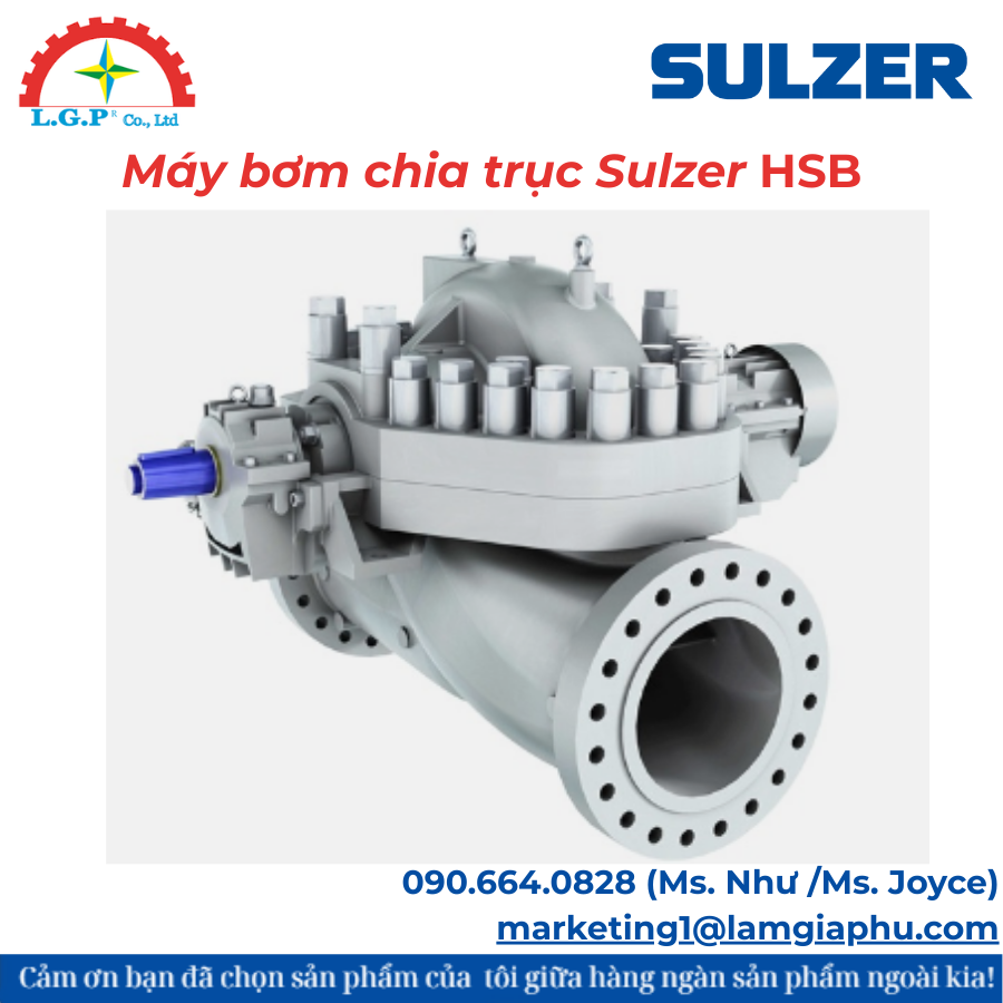 Máy bơm chia trục Sulzer HSB