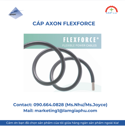 Cáp AXON FLEXFORCE® – Giải pháp truyền điện linh hoạt
