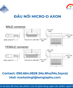 Đầu nối Micro-D Axon.