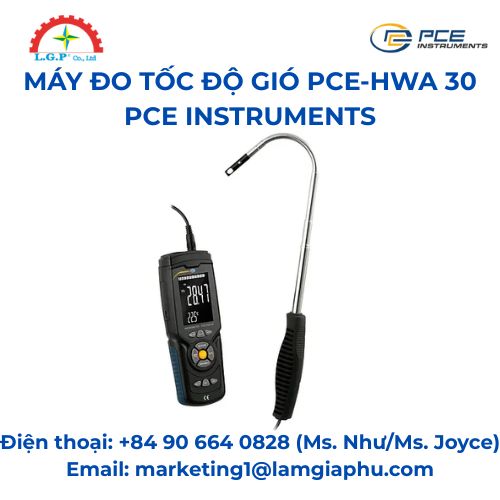 Máy đo tốc độ gió PCE-HWA 30 PCE Instruments