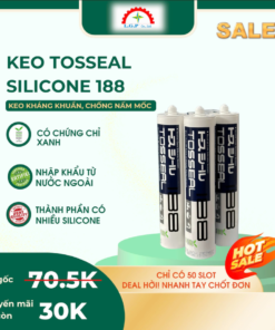 Sale khủng- Keo Tosseal Silicone 188 giảm sâu còn 30K