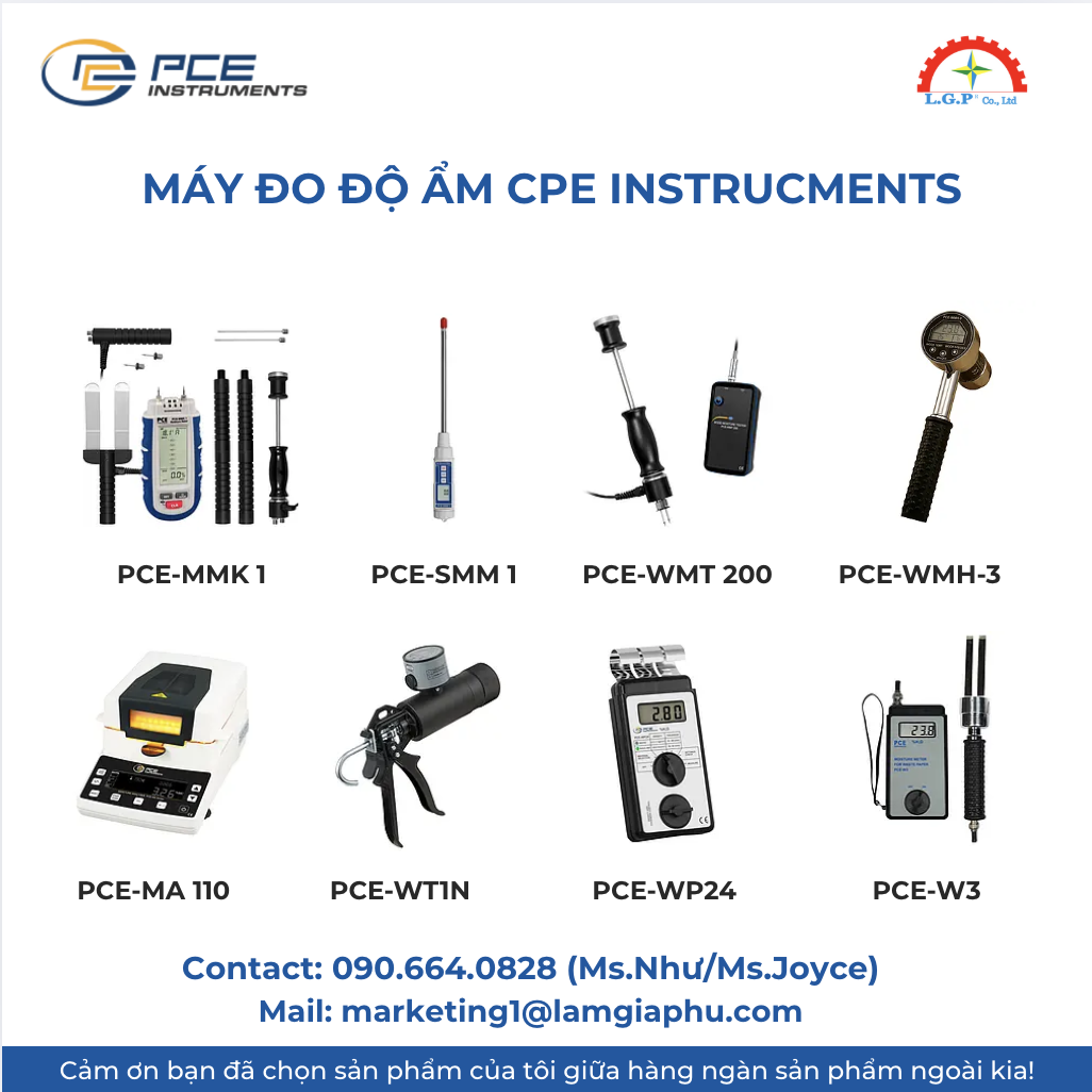 Máy đo độ ẩm PCE INSTRUCTMENTS