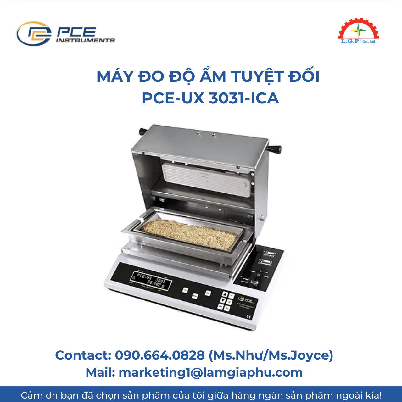 Máy đo độ ẩm PCE-UX 3081