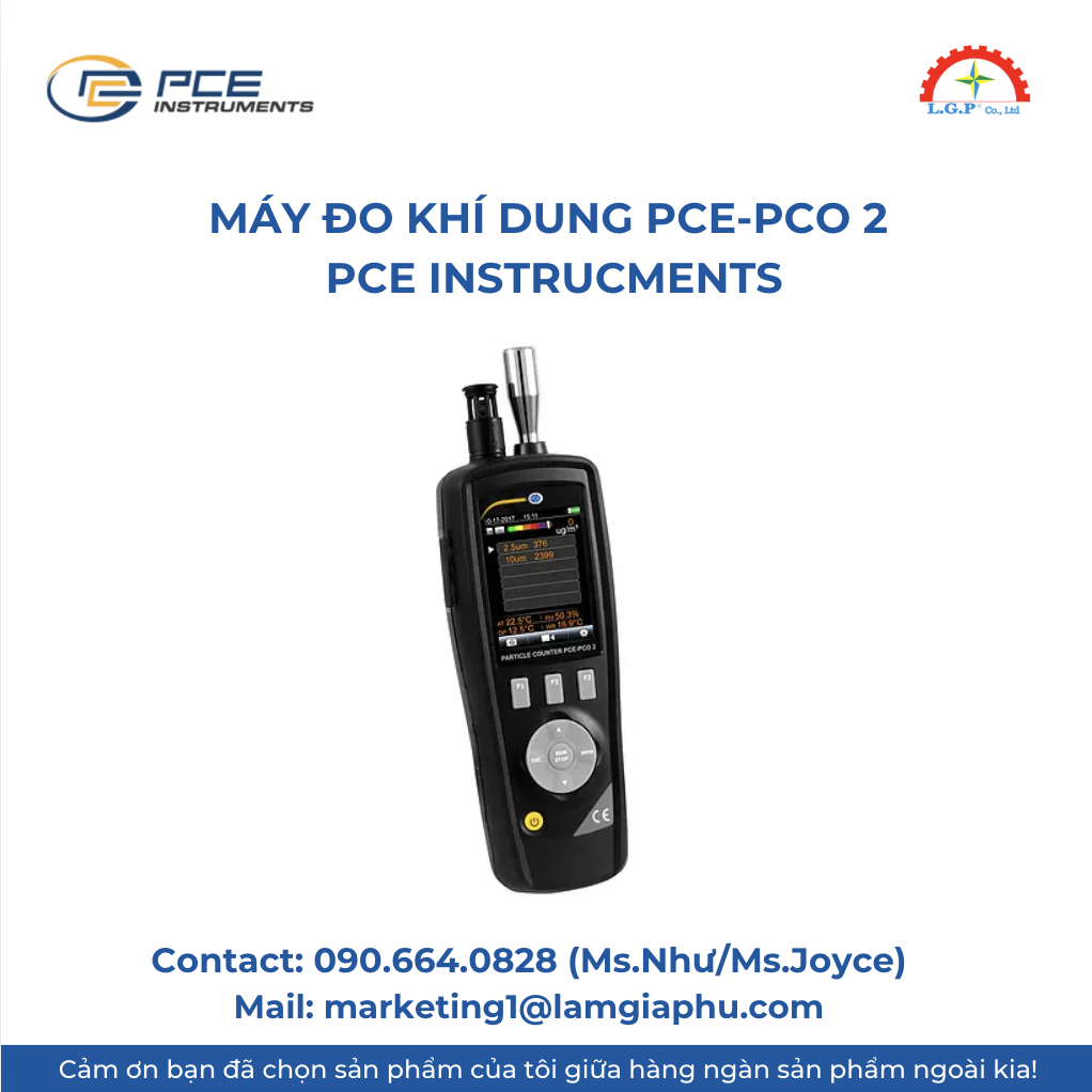 Máy đo khí dung PCE-PCO 2 PCE instrucments
