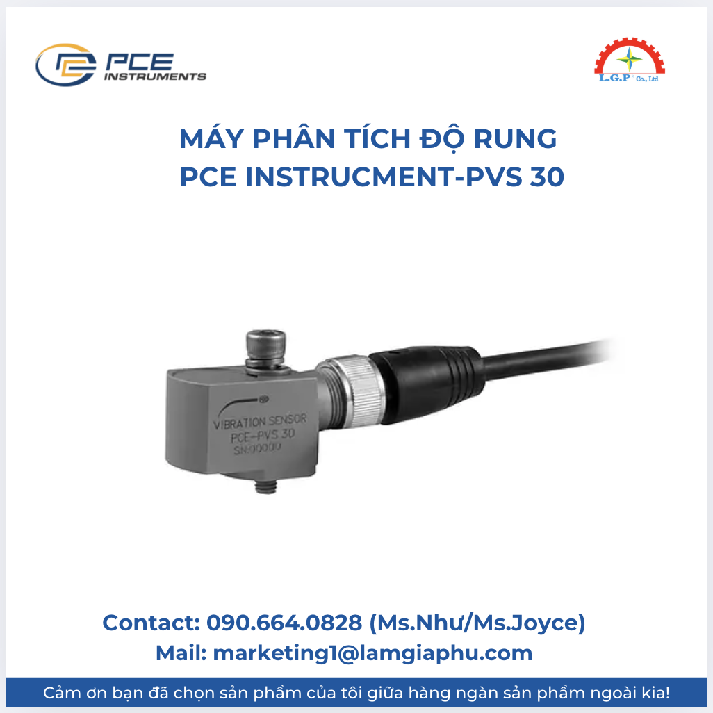 Máy phân tích độ rung PCE Instruments PCE-PVS 30