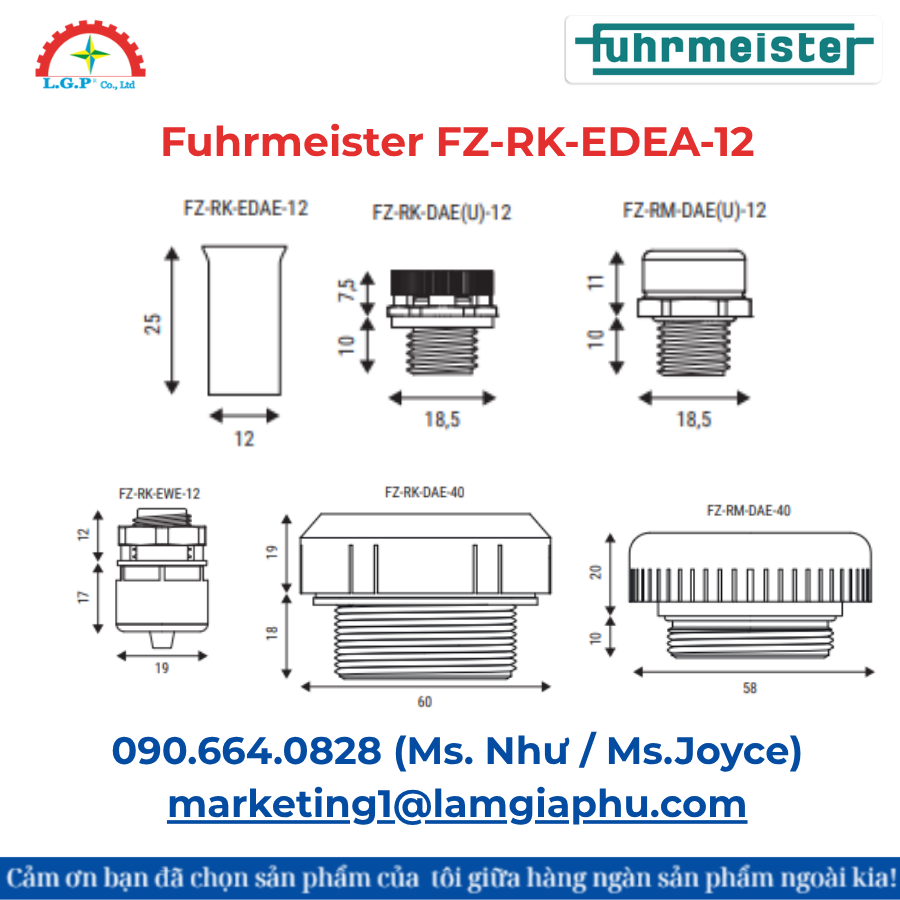 Phụ kiện áp suất Fuhrmeister FZ-RK-EDEA-12 - Ảnh 2