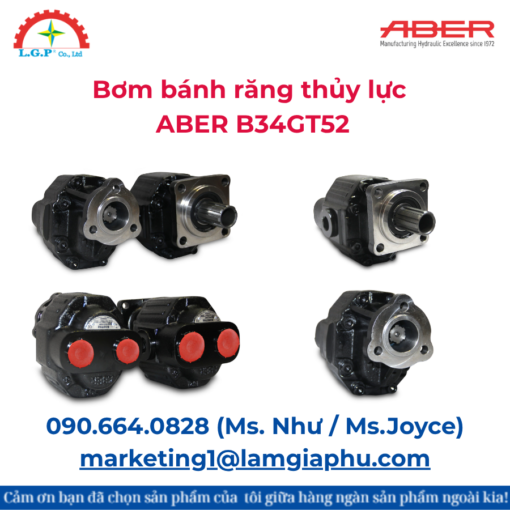 Bơm bánh răng thủy lực ABER B34GT52