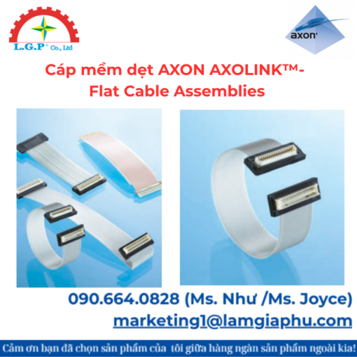 Cáp mềm dẹt AXON AXOLINK™- Flat Cable Assemblies