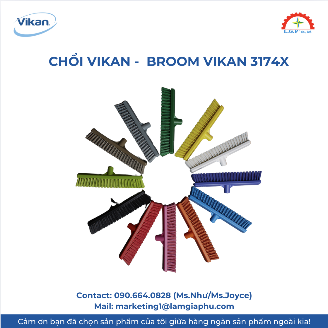 Chổi Vikan - Broom Vikan 3174x