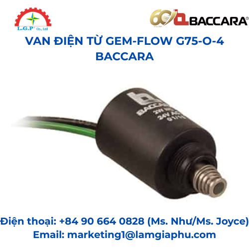 Van điện từ GEM‑FLOW G75‑O‑4 Baccara