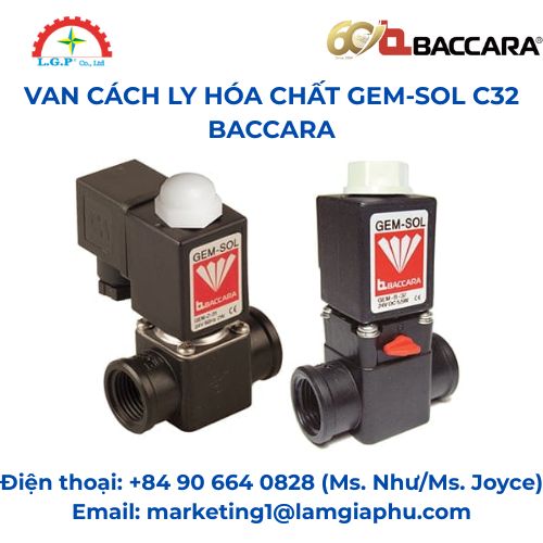 Van cách ly hóa chất GEM‑SOL C32 Baccara