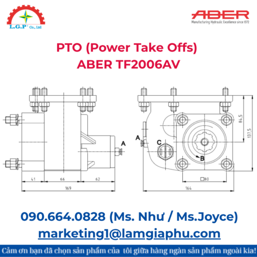 PTO (Power Take Offs) ABER TF2006AV