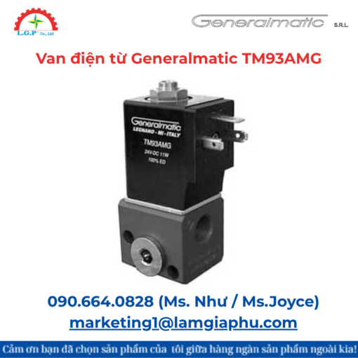 Van điện từ Generalmatic TM93AMG