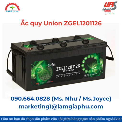 Ắc quy Union ZGEL1201126
