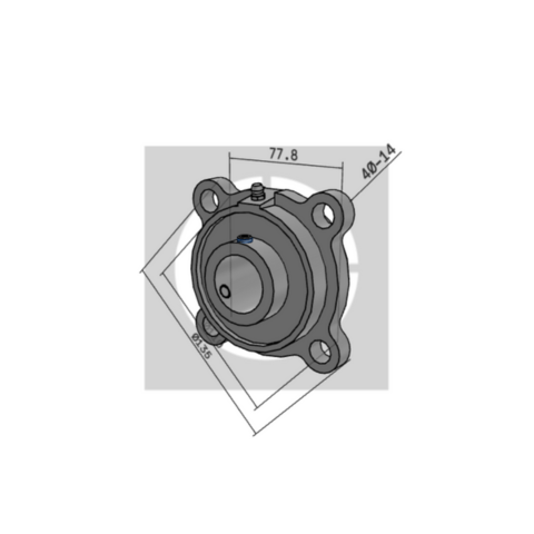 Gối đỡ ổ bi FYH UCSFC207-21JS6 - Ảnh 2