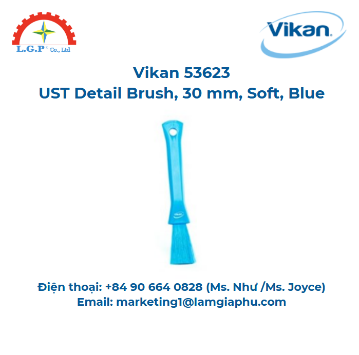 Bàn chải UST, Vikan 5551303, 30mm, xanh