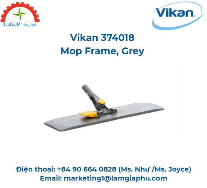 Khung lau, túi, Vikan 374018, 40cm, Xám