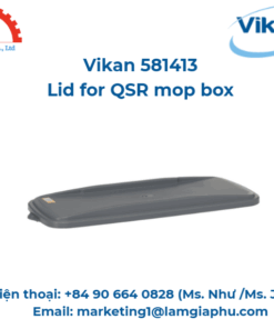 Nắp hộp, Vikan 581413, 40 cm, Xám