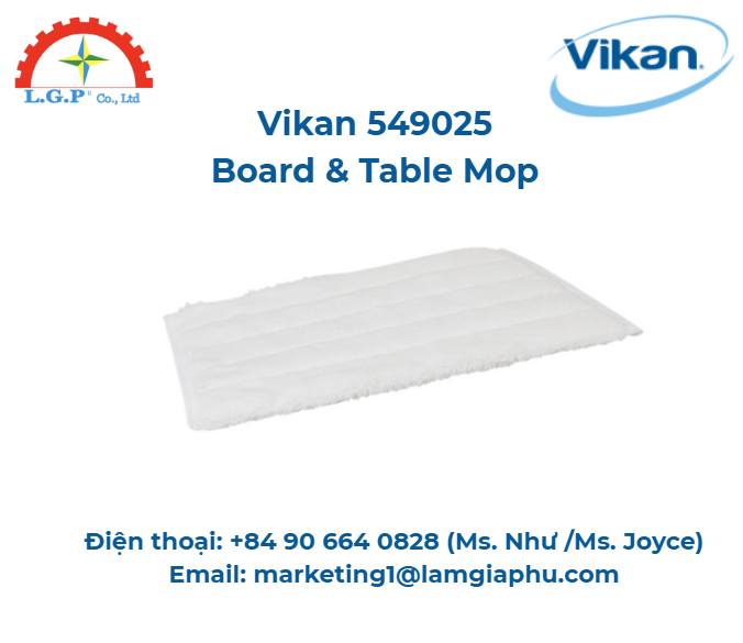 Cây lau, Vikan 549025, 25 cm, Trắng