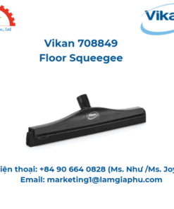 Chổi cao su sàn, Vikan 708849, 400 mm, Đen