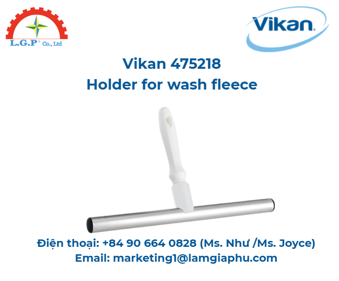 Giá đỡ lông cừu giặt, Vikan 475218, 347 mm, Trắng