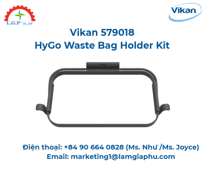 Bộ đựng túi đựng chất thải HyGo, Vikan 579018, 470 mm, Xám