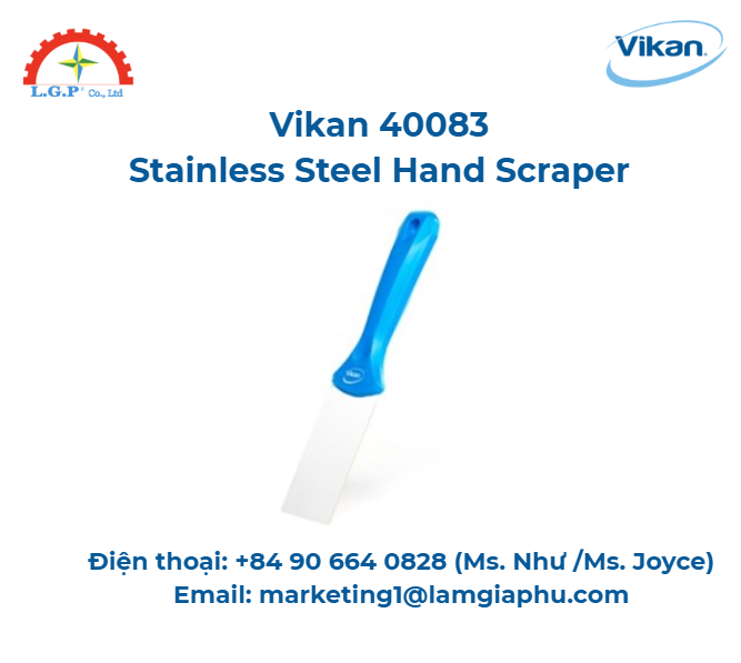 Dụng cụ cạo tay, Vikan 40083, 50 mm, Xanh lam