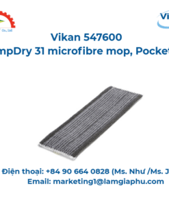Cây lau nhà sợi nhỏ DampDry 31, Vikan 547600, Túi, 40 cm, Xám ﻿