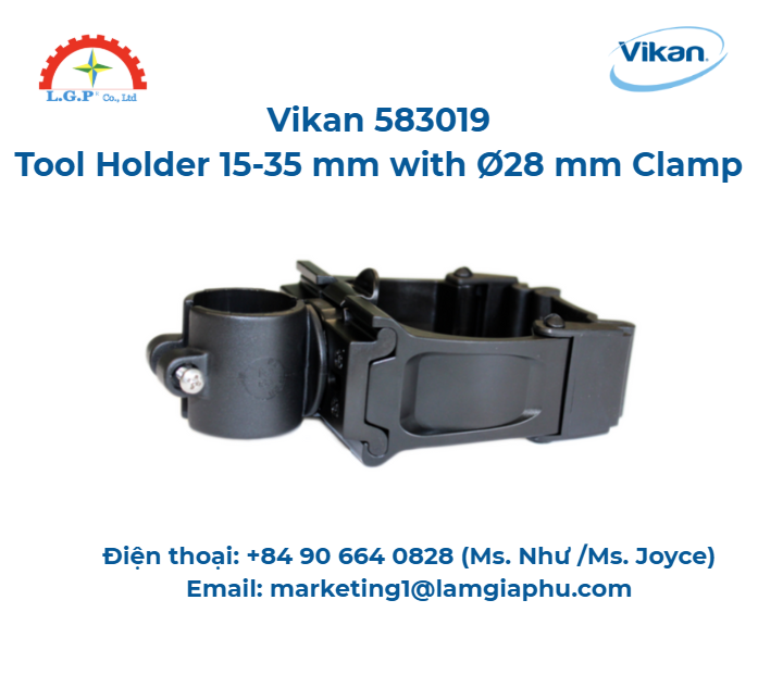Giá đỡ dụng cụ, Vikan 583019, 75 mm, Màu đen