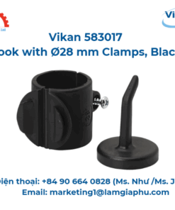 Móc có kẹp, Vikan 583017, Ø28 mm, Đen