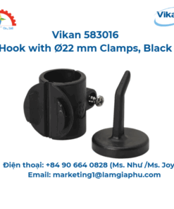 Móc có kẹp, Vikan 583016, Ø22 mm, Đen