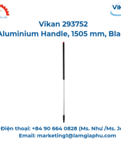 Tay cầm bằng nhôm, Vikan 293752, Ø31 mm, 1505 mm, Màu đen